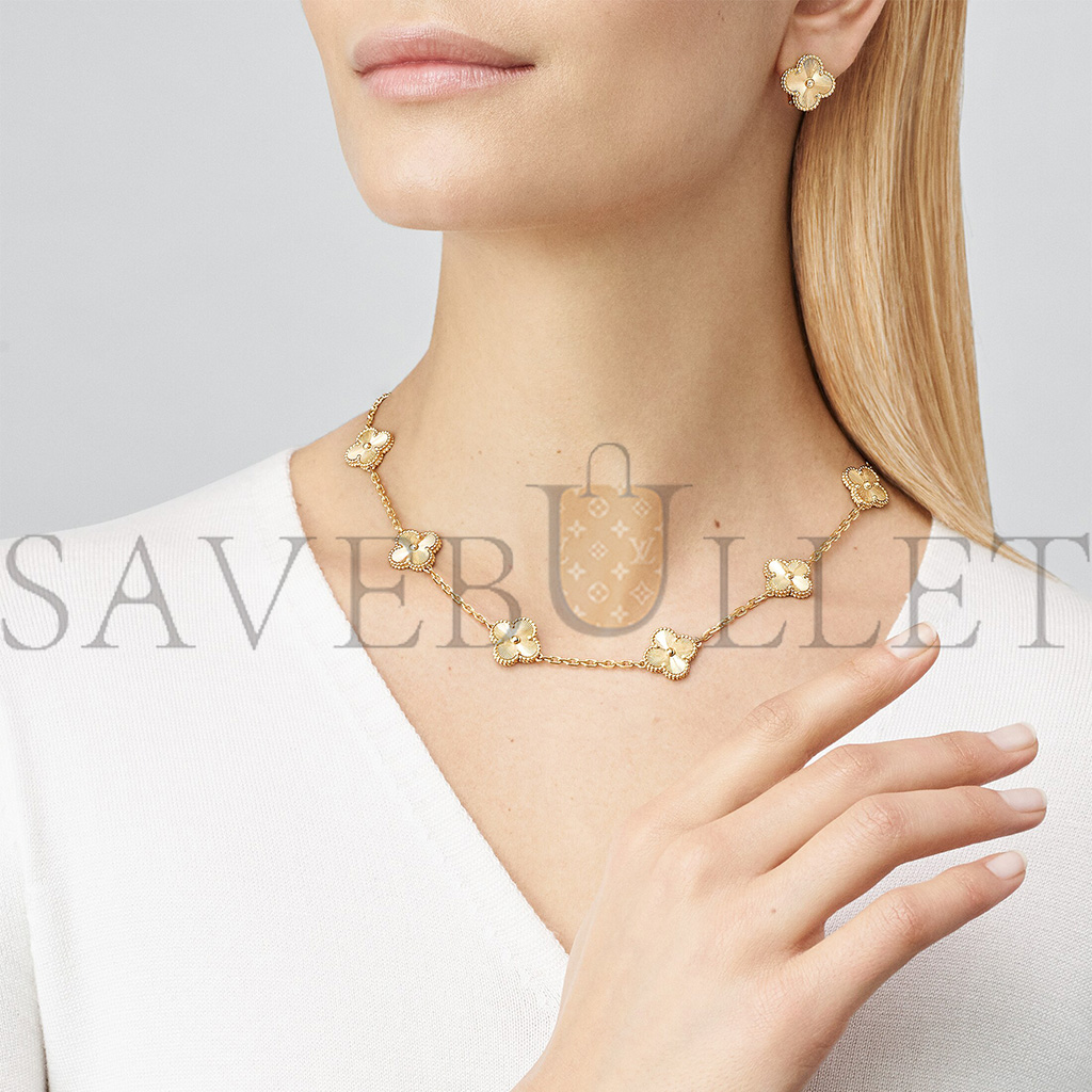 VAN CLEEF ARPELS VINTAGE ALHAMBRA EARRINGS - YELLOW GOLD VCARP3JL00 VAN CLEEF ARPELS VINTAGE ALHAMBRA EARRINGS - YELLOW GOLD VCARP3JL00